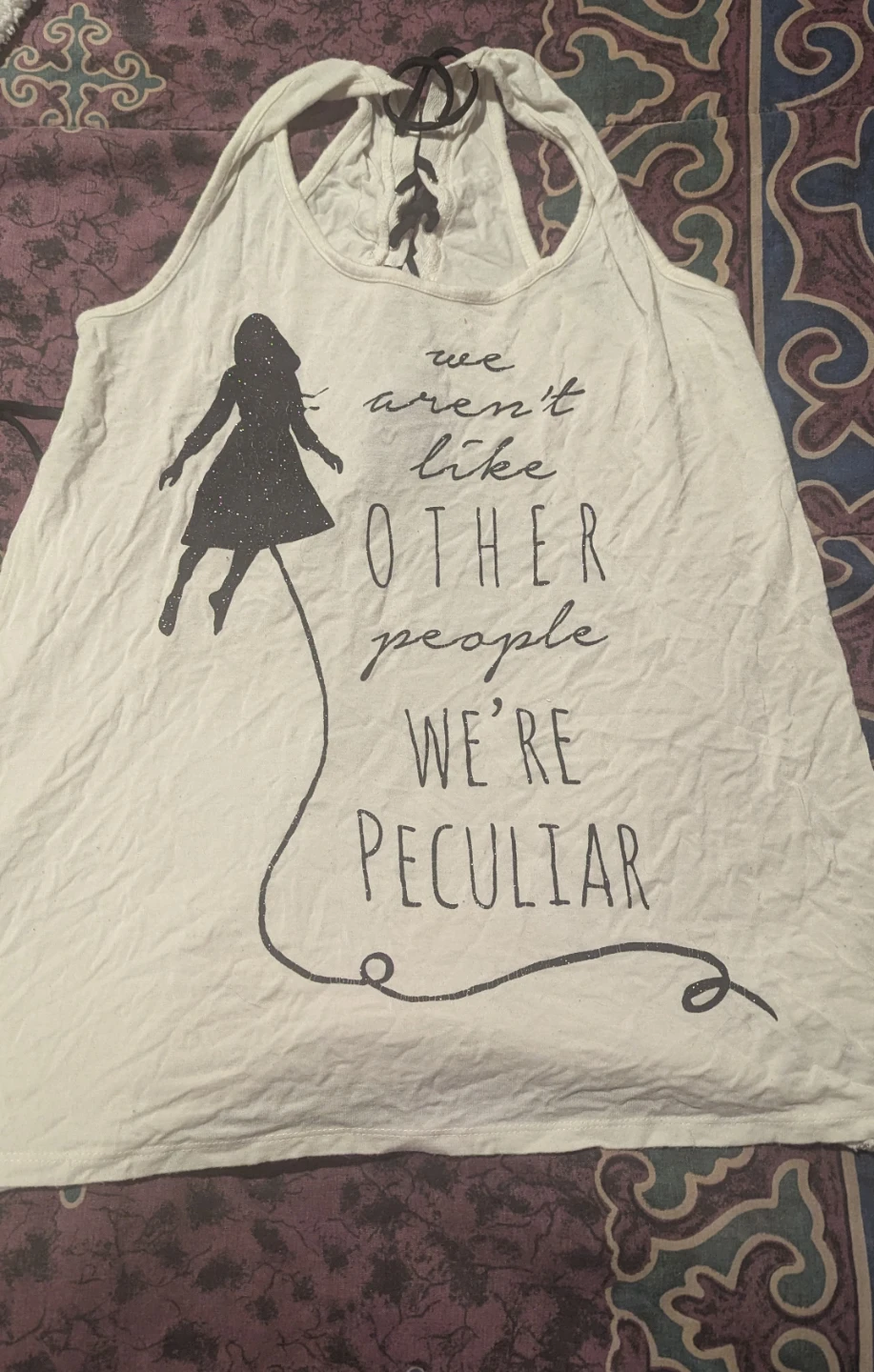 White Tank Top From Miss Peregrine's Home for Peculiar Children