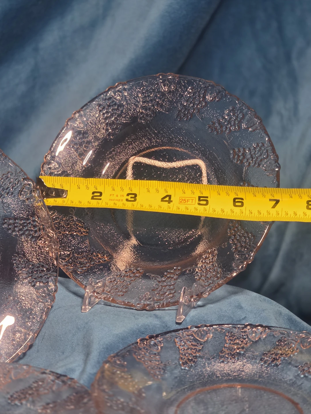Pink Indiana Glass Harvest Grape Plates (Set of 4) - photo 2