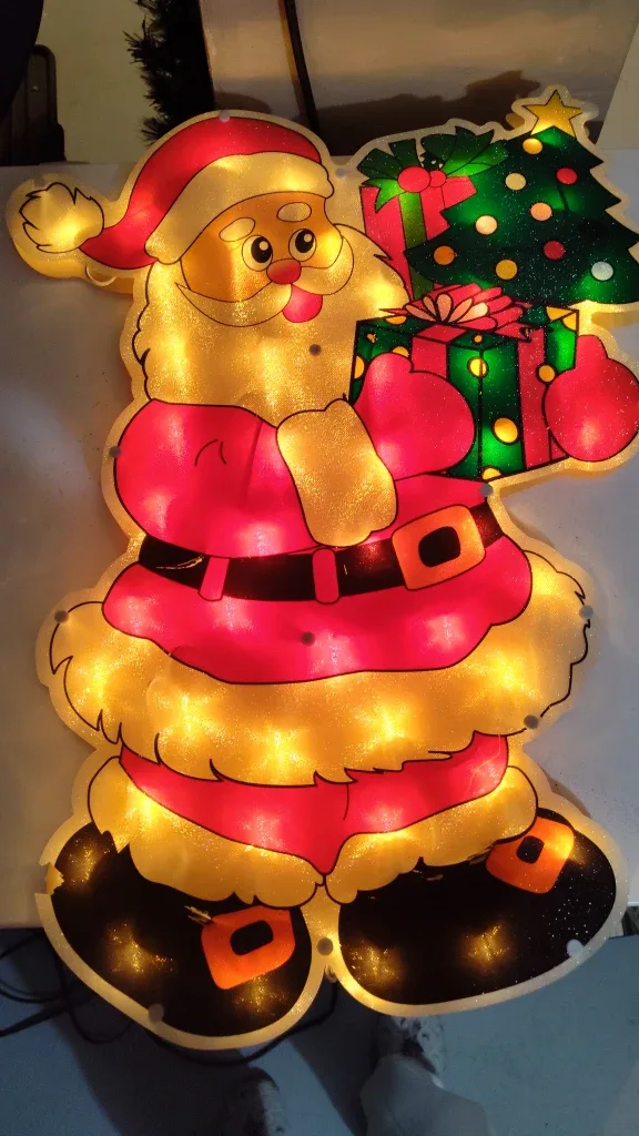 Santa Christmas Window Decoration Light