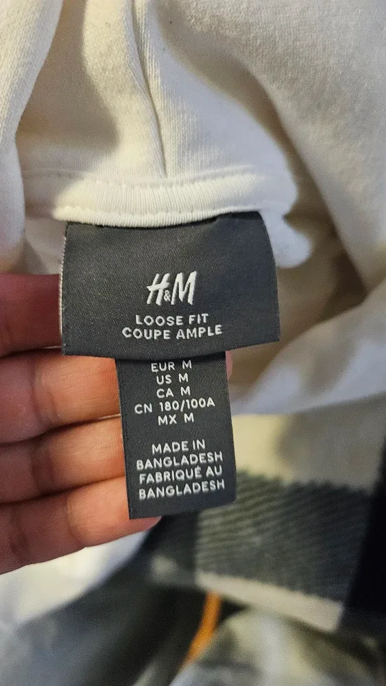 H&M 'Listen To The Silence' Hoodie - Size M image indicator(3)