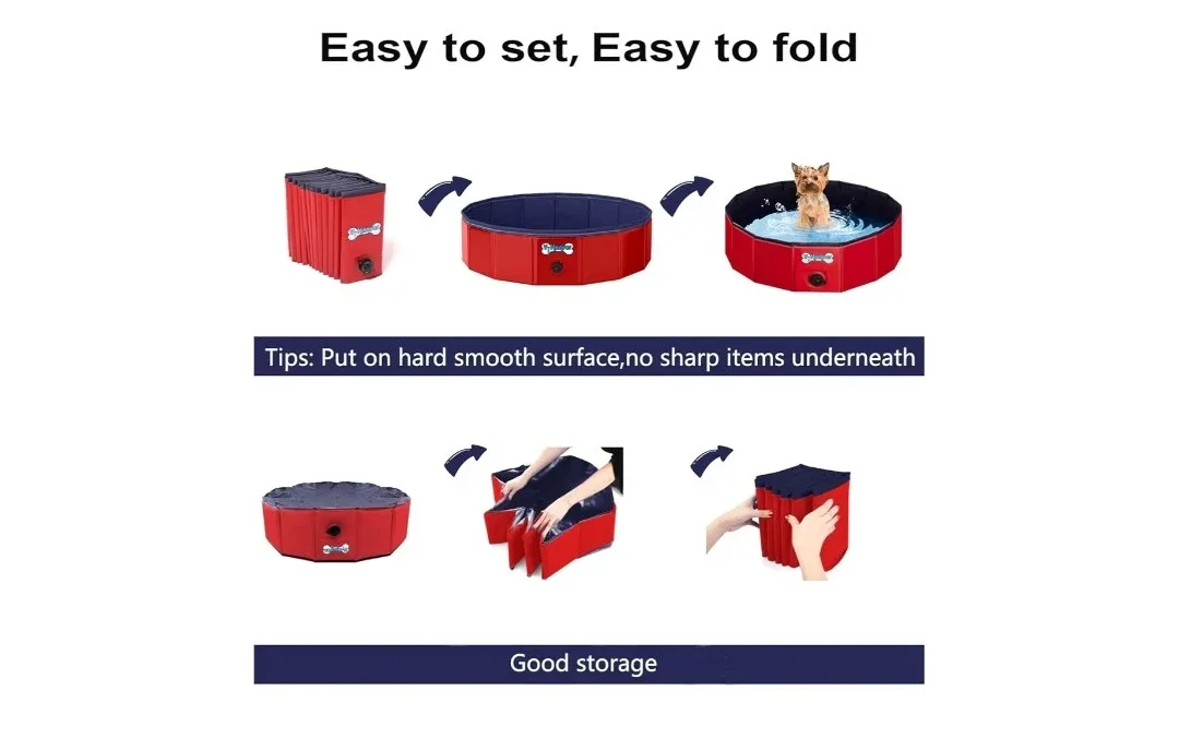 V-HANVER Dog Pool - 71 x 12 inch image indicator(3)