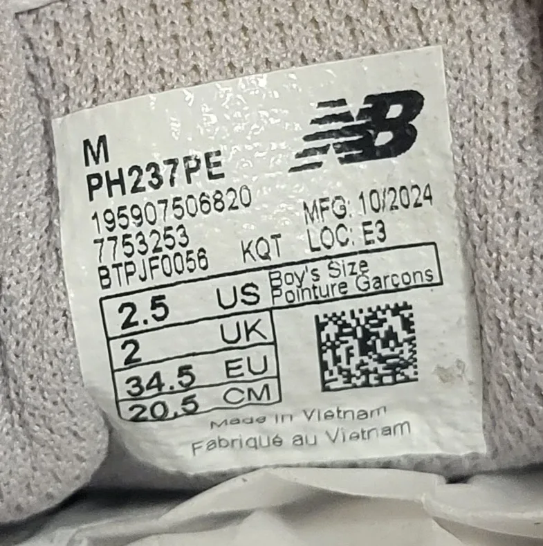 New Balance 237 Bungee Kids Shoes - Size 2.5 image indicator(3)