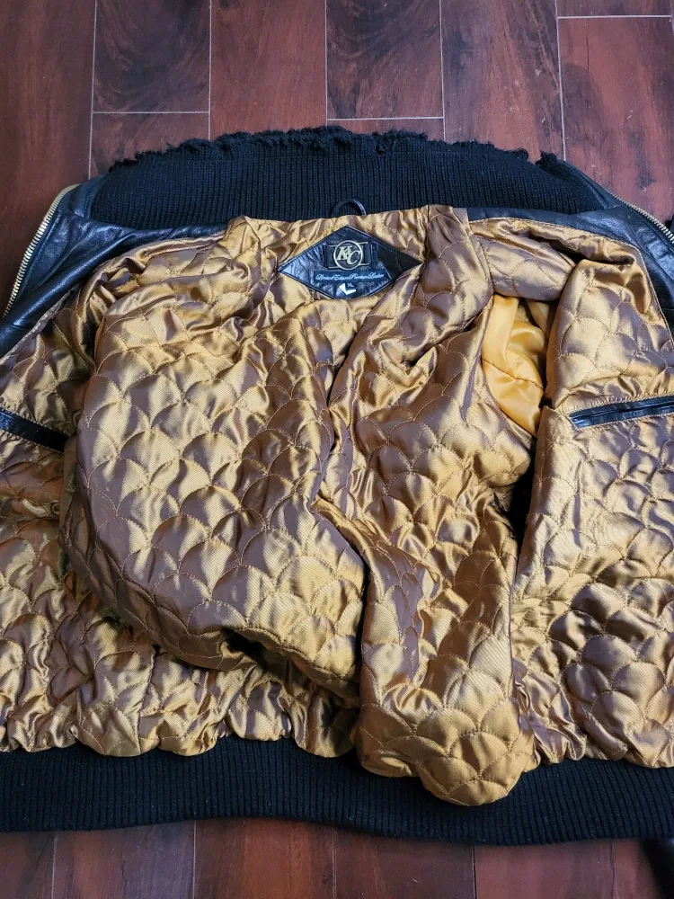 K & C Leather Jacket, Black Size XL image indicator(2)