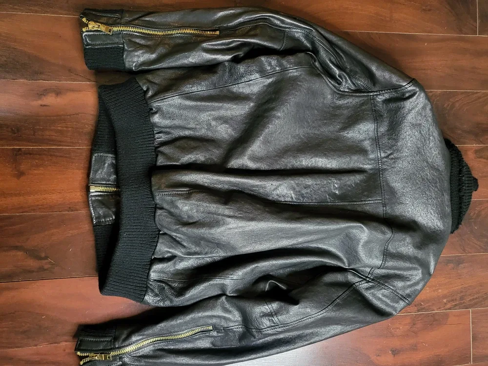 K & C Leather Jacket, Black Size XL image indicator(3)