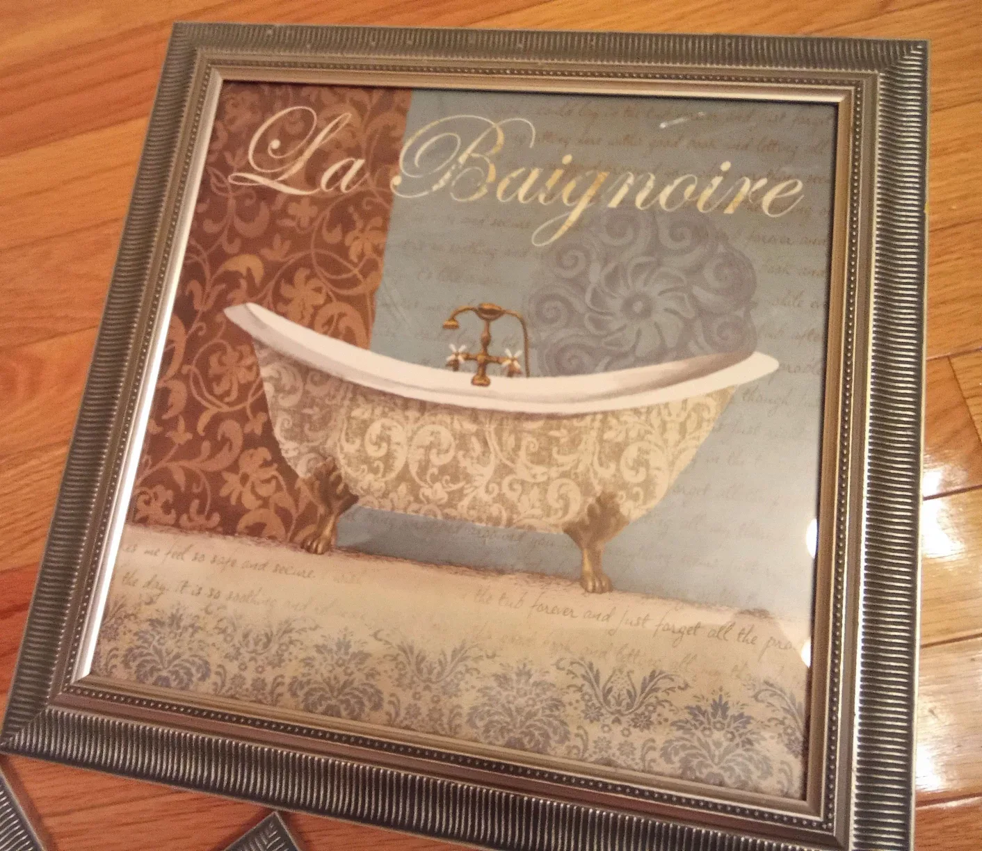 Set of 3 Framed Bathroom Prints 15"x15" image indicator(2)