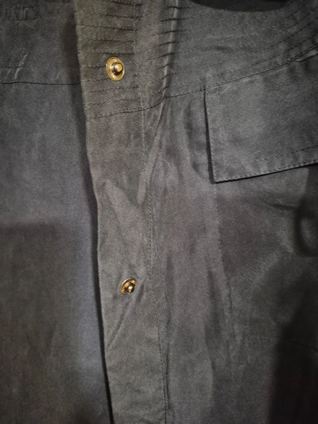 Marina Rinaldi Black Silk Shirt in size 22W image indicator(7)