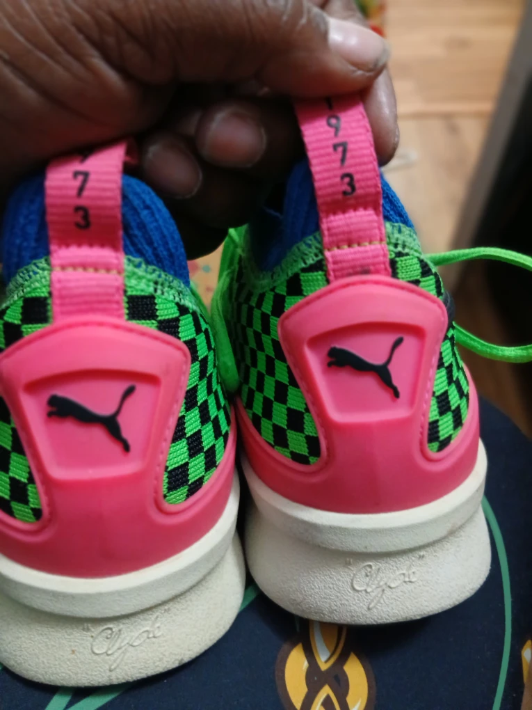 Puma Green Checkerboard Sneakers - photo 3