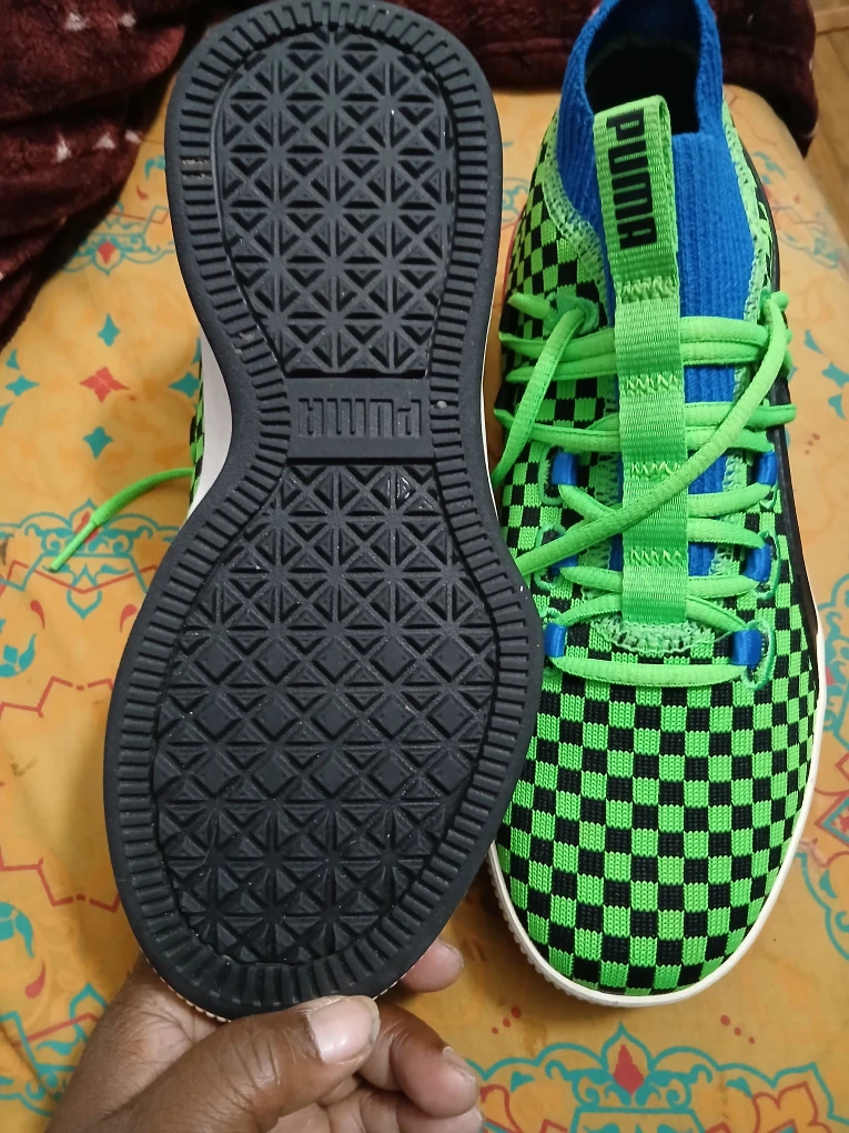 Puma Green Checkerboard Sneakers - photo 4