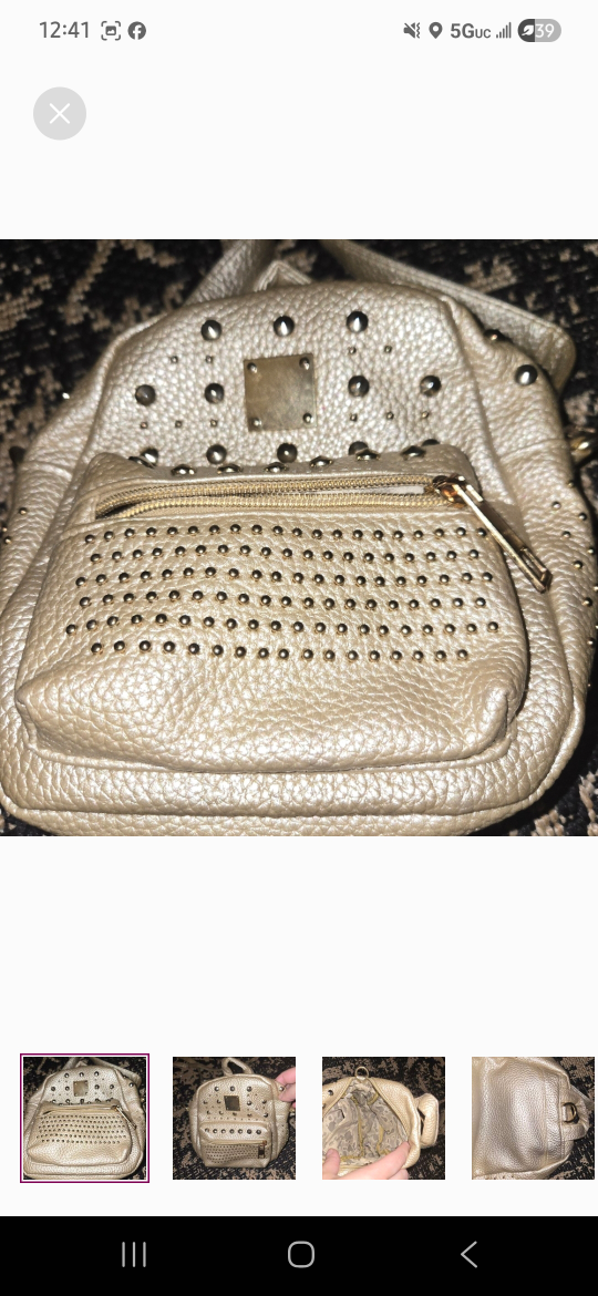gold studded women small bag - photo 2