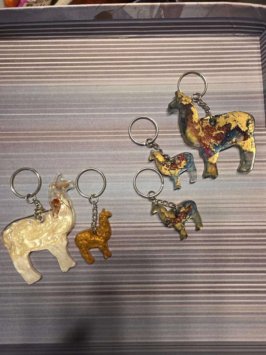Handmade Llama Keychains - Set of 4 image indicator(2)