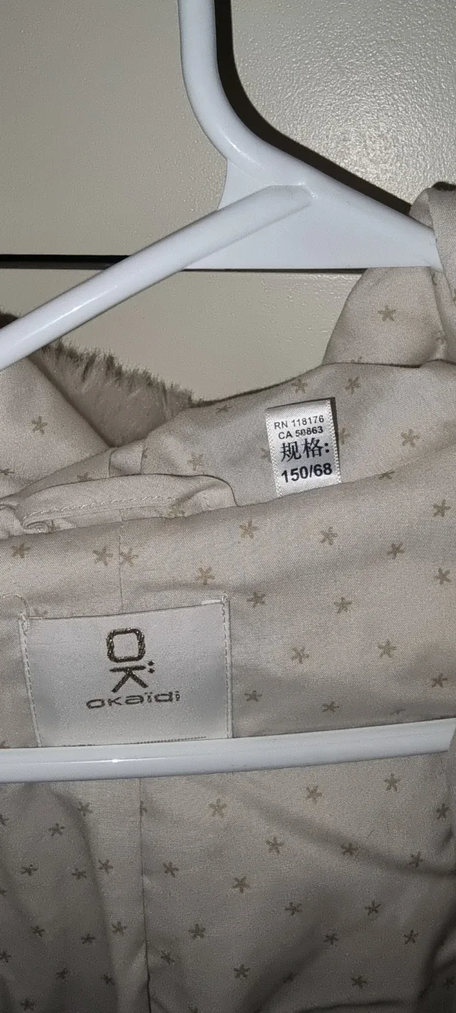 Okaidi Faux Fur Jacket - Size 152cm/12A/Y image indicator(2)