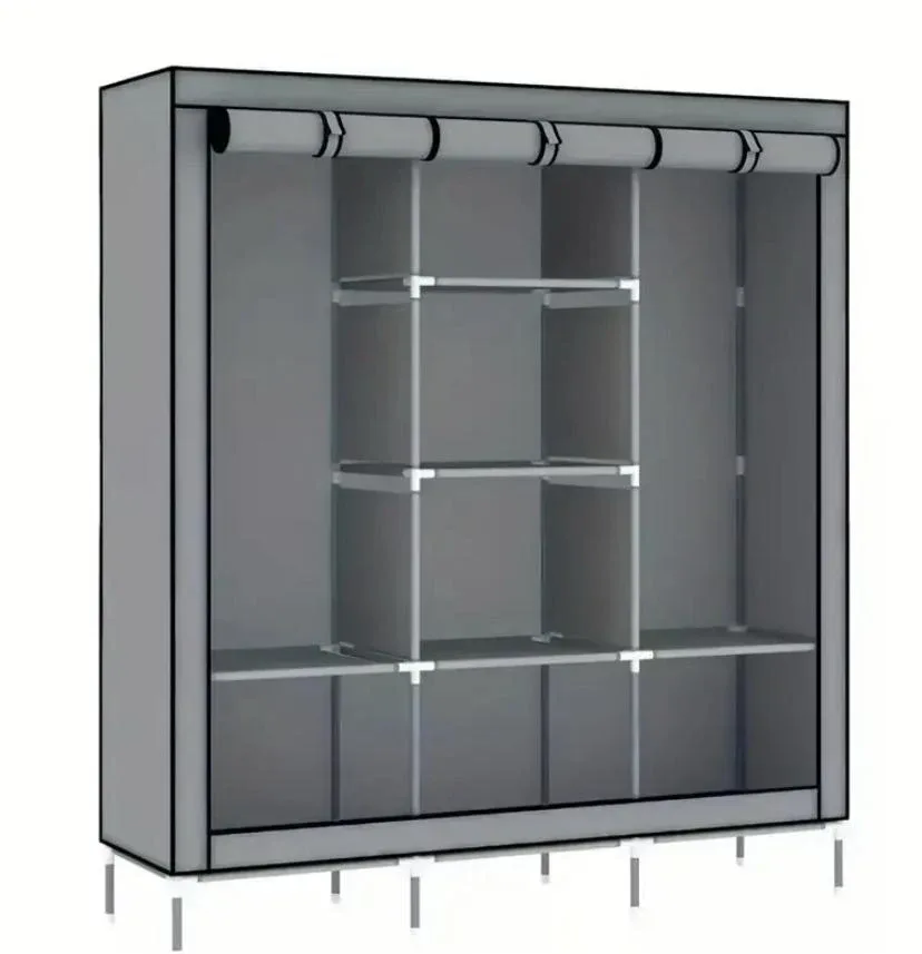 Portable Wardrobe Closet - Grey image indicator(2)