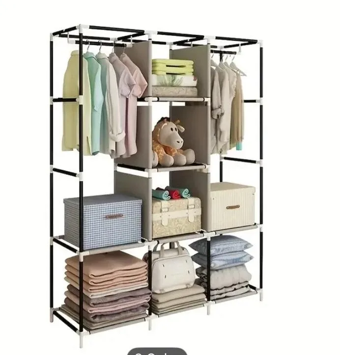 Portable Wardrobe Closet - Grey image indicator(3)