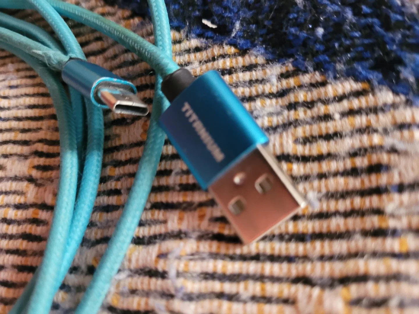 Titanium Braided USB-C Cable🥕 Freecycle image indicator(2)