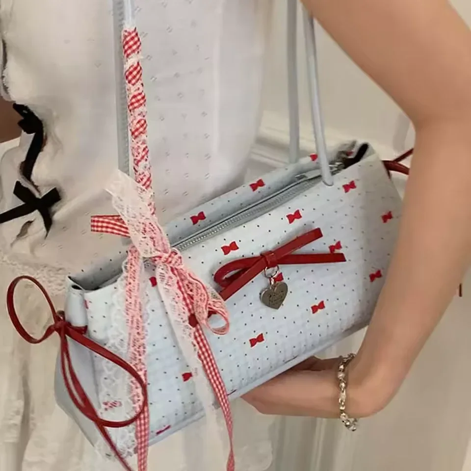 🎀 Sweet French Bow Shoulder Bag – Stylish & Versatile image indicator(7)