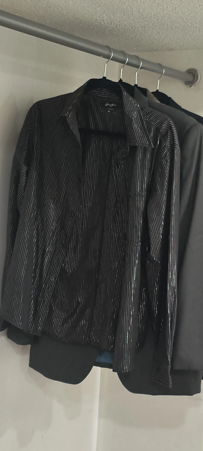 Sean John Striped Button-Up Shirt