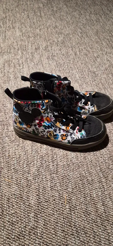 Mickey Mouse Graffiti High-Top Sneakers