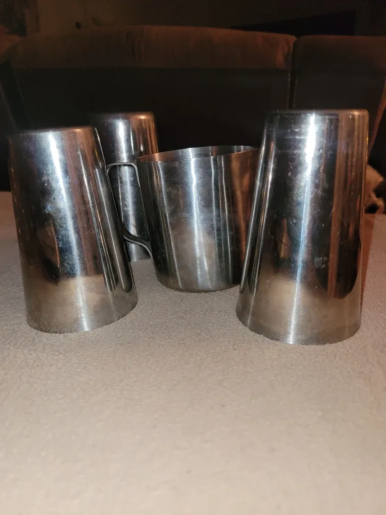 Stainless Steel Pitcher and 4 Cups 🥕🎯 image indicator(2)