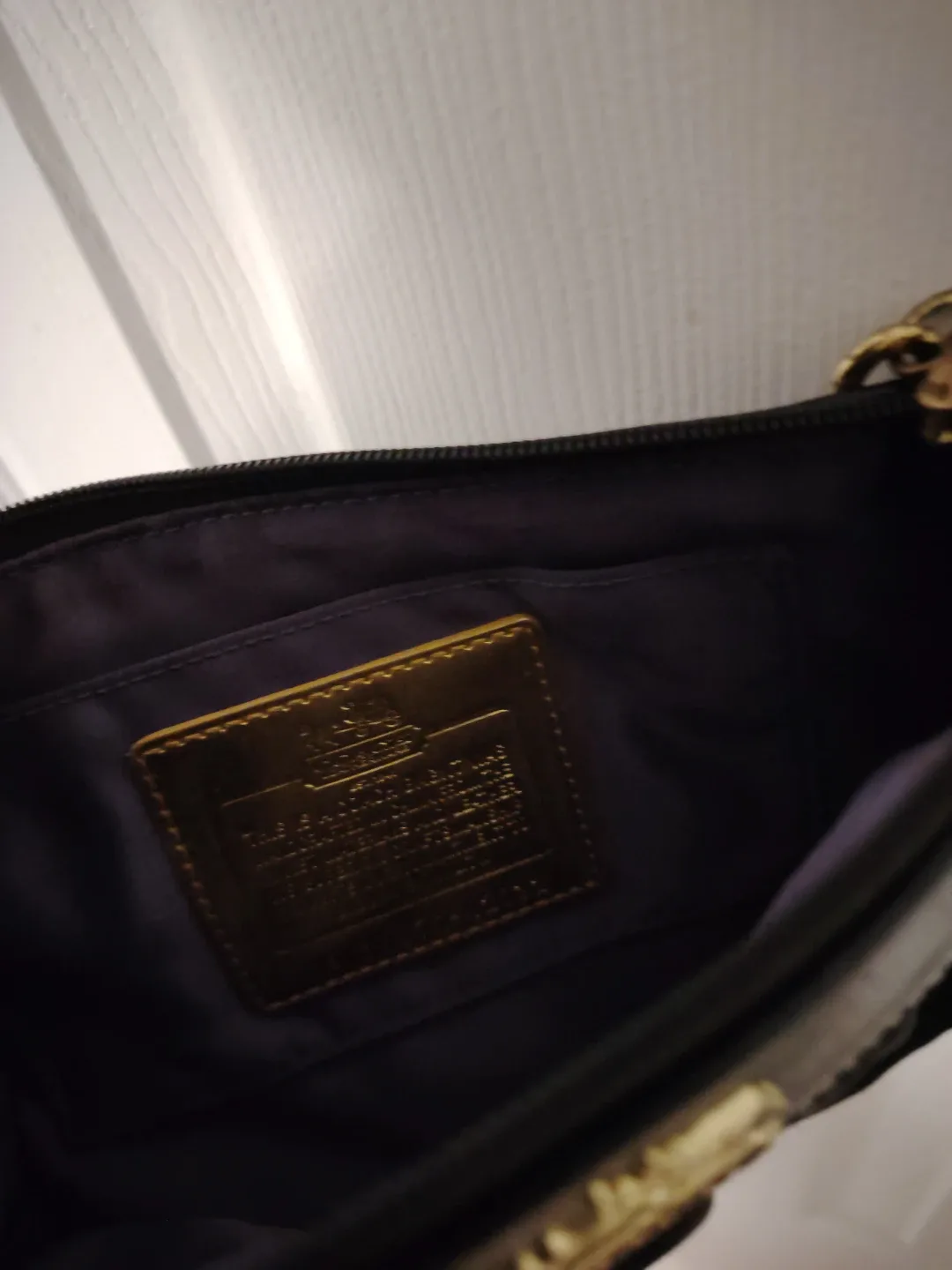 Vintage Coach Black Clutch Purse image indicator(3)