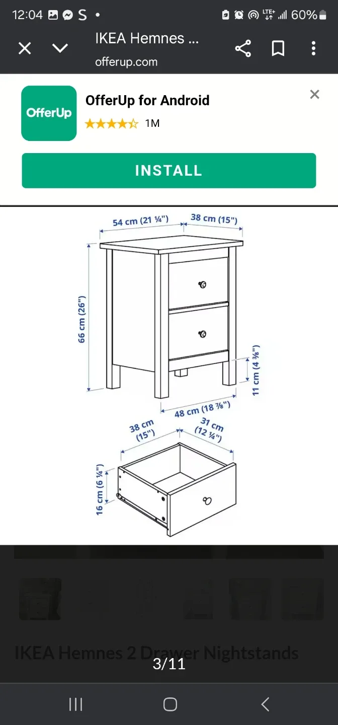 Ikea dresser 2 nighg stands and mirror image indicator(6)