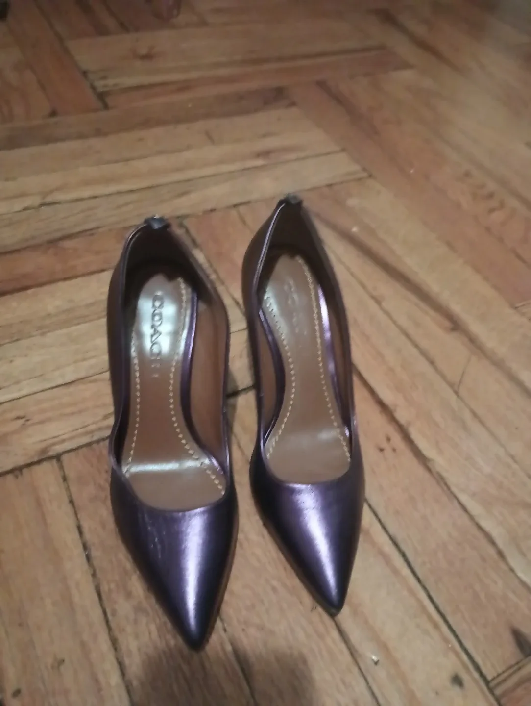 Coach Purple Heels Size 6.5 image indicator(2)