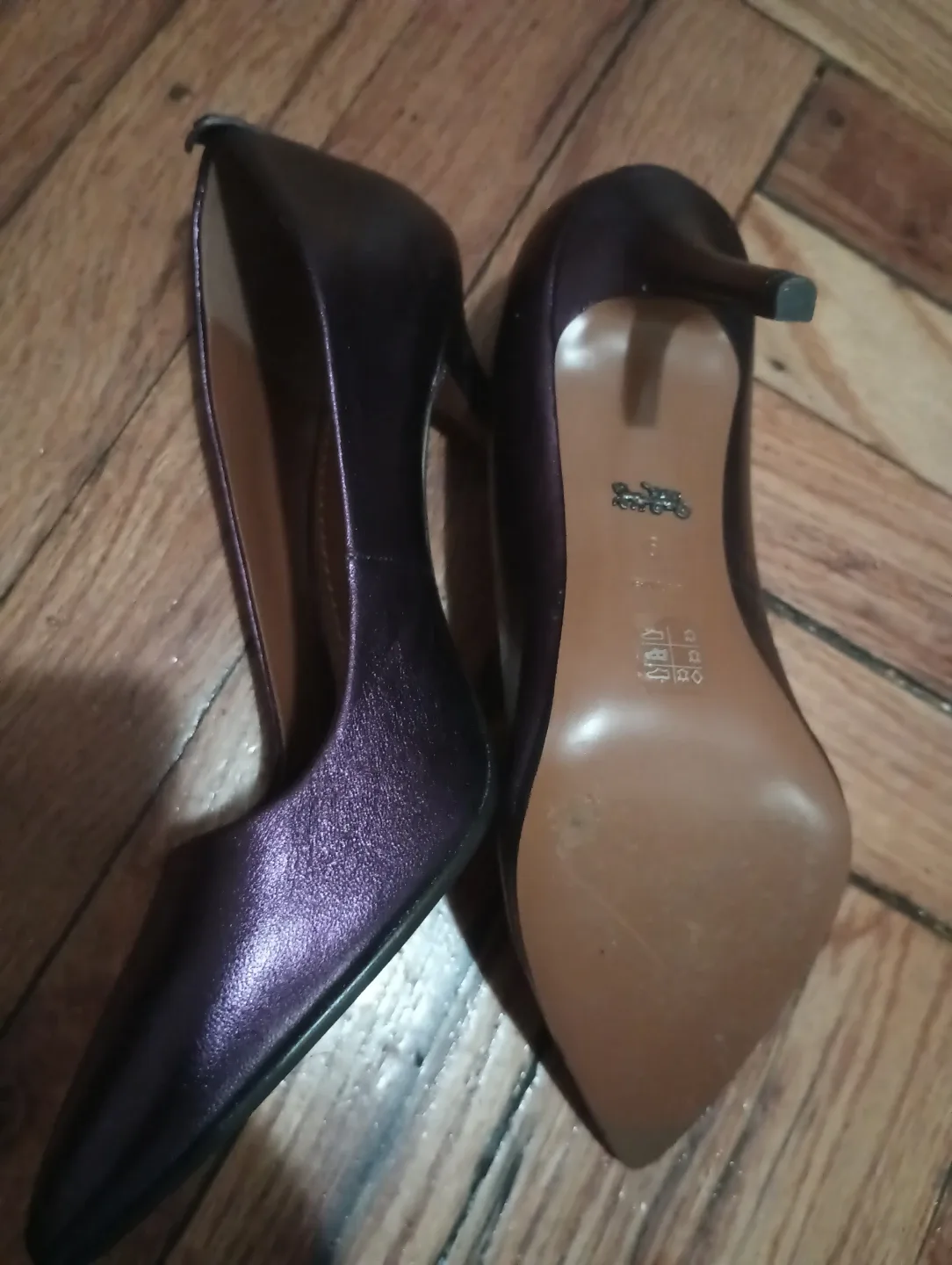 Coach Purple Heels Size 6.5 image indicator(3)