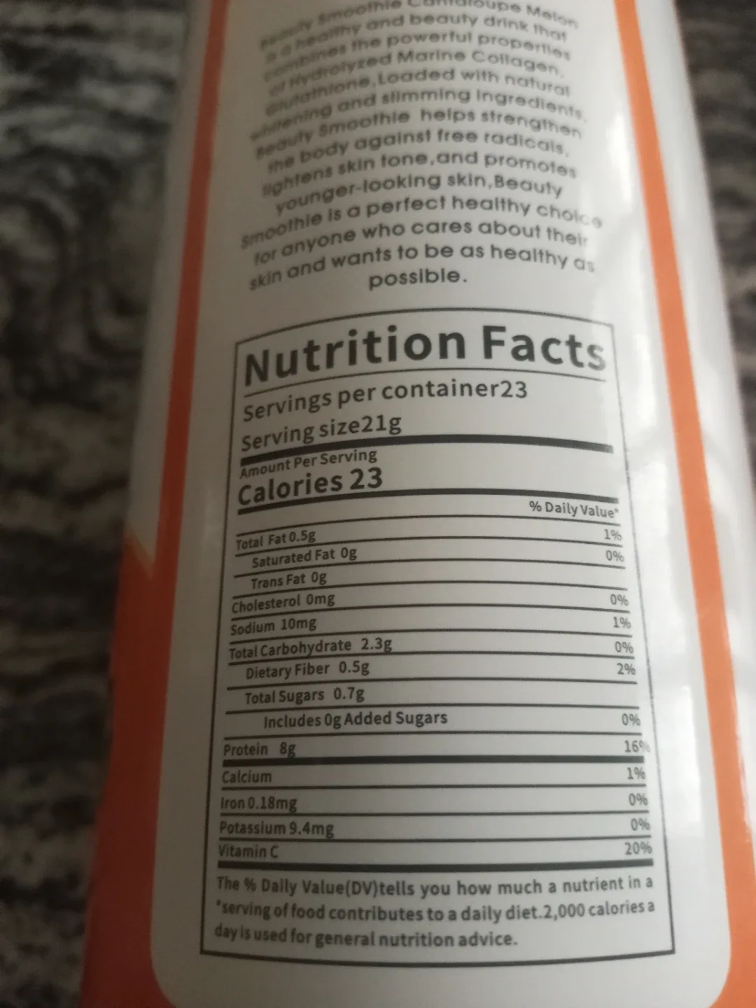 Luxe Slim Beauty Smoothie Cantaloupe Melon image indicator(4)