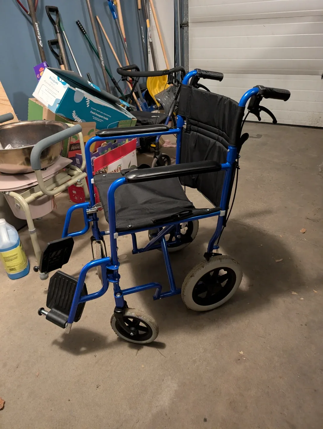 Blue Wheelchair - Lightweight & Foldable image indicator(2)