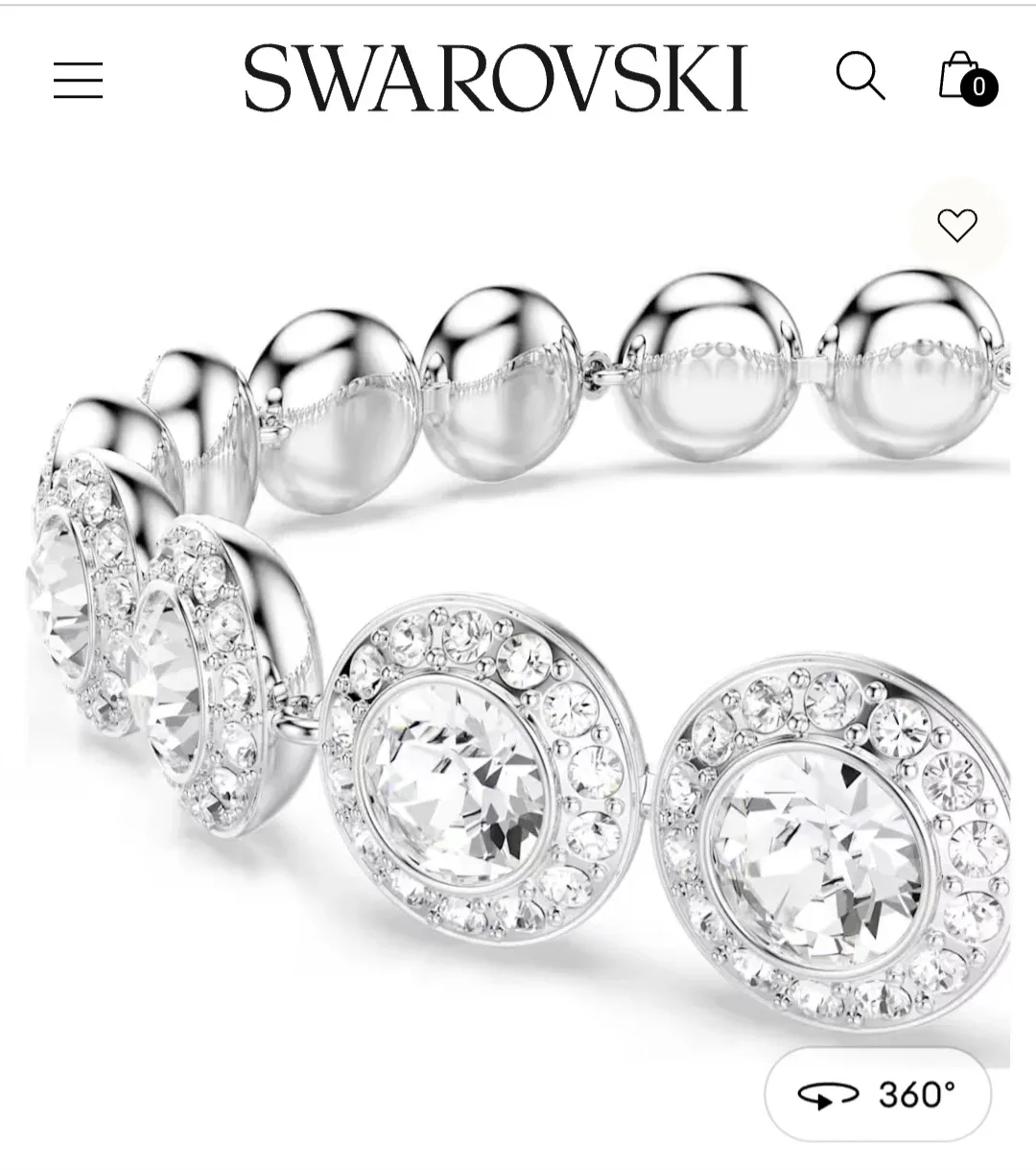 Swarovski Crystal Necklace, Bracelet & Earrings Set image indicator(8)