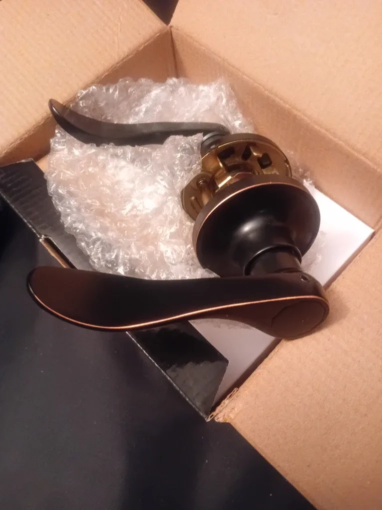 NEW!  Set of 6 High Quality Door Lock - Handle Door Lock image indicator(2)