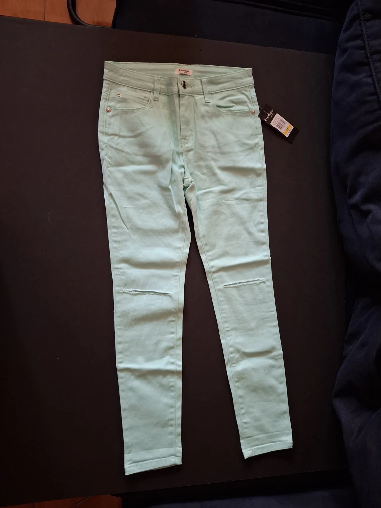 NEW Bebe girls jeans light blue - size 14