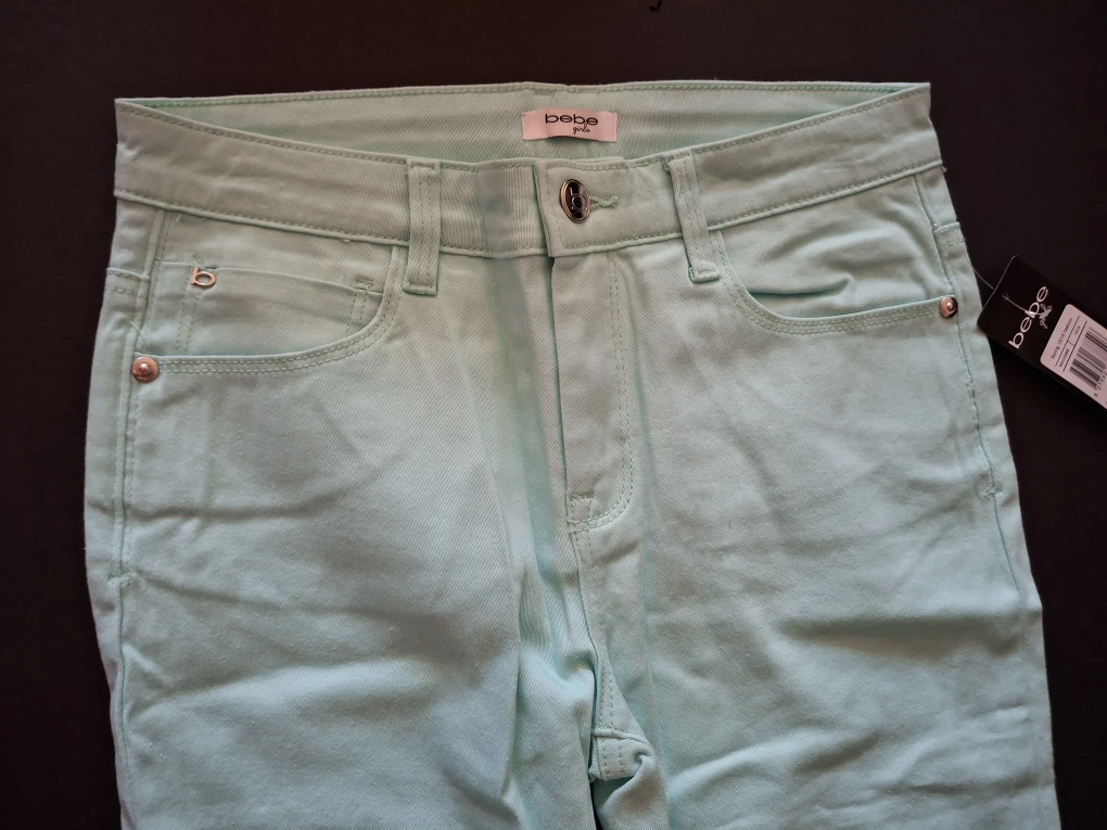 NEW Bebe girls jeans light blue - size 14 - photo 2