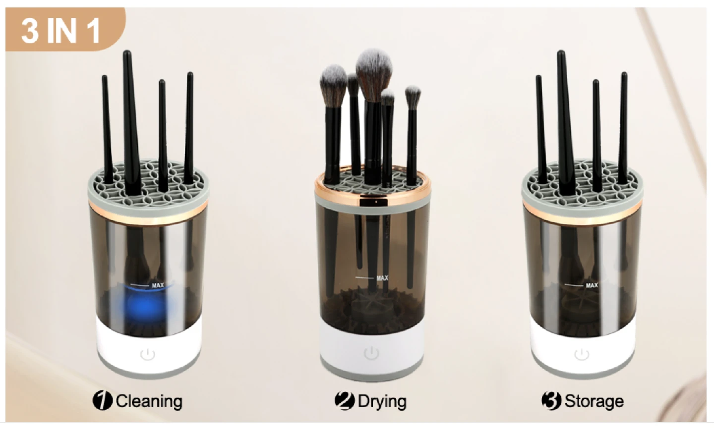 New Electric Makeup Brush Cleaner Machine - photo 3