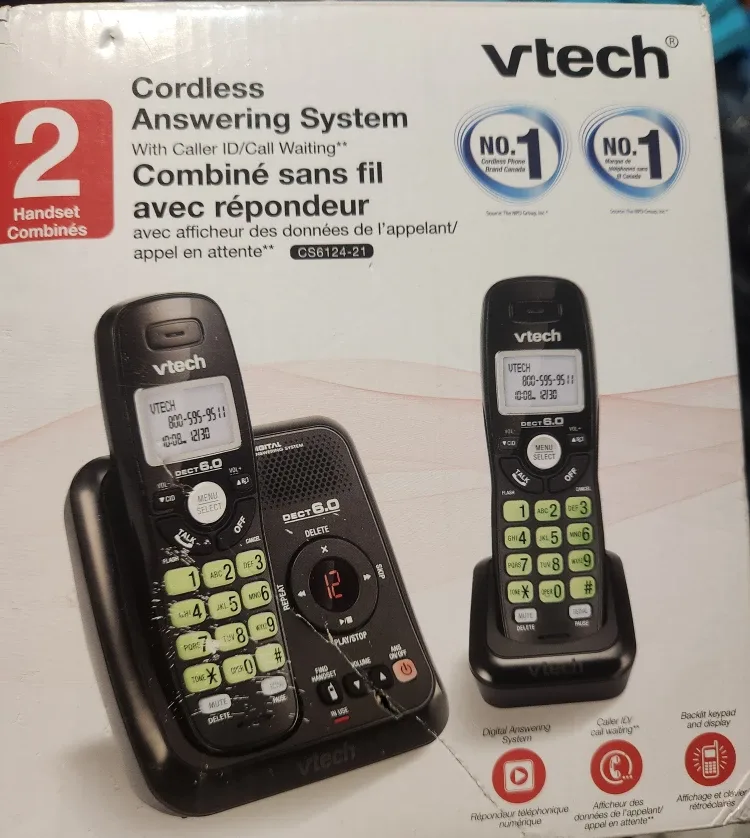 VTech CS6124-21 Cordless Answering System - Like New!