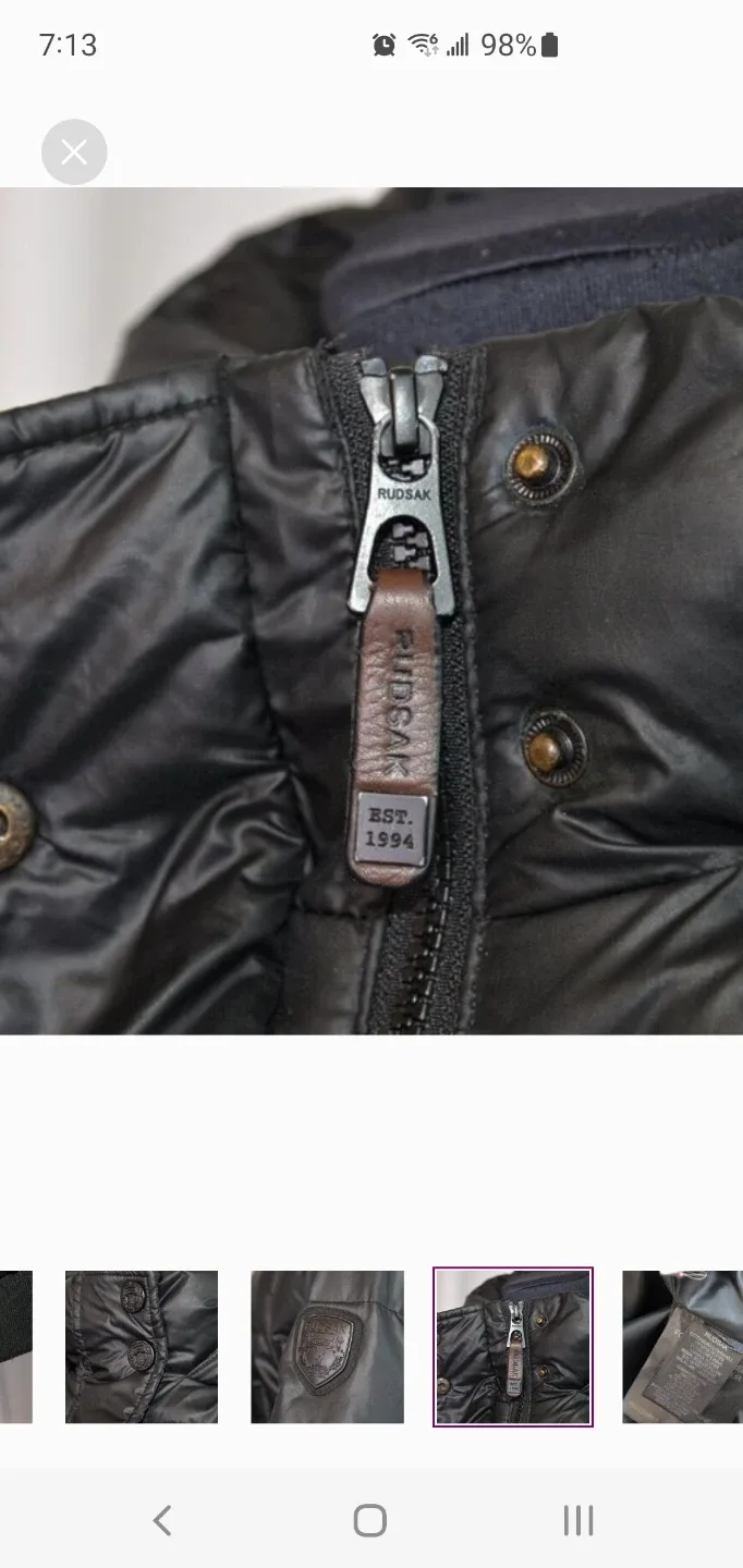 Rudsak Black Puffer Jacket image indicator(7)