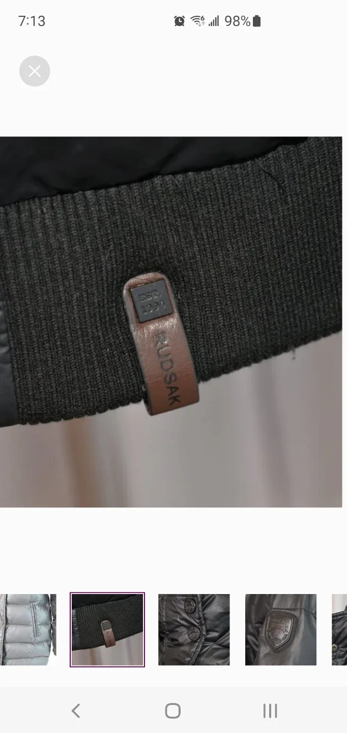 Rudsak Black Puffer Jacket image indicator(8)