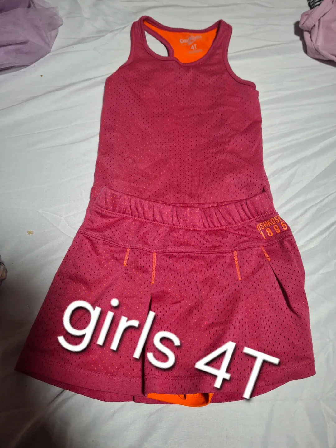 OshKosh B'gosh Girls 4T Tank Top & Skirt Set