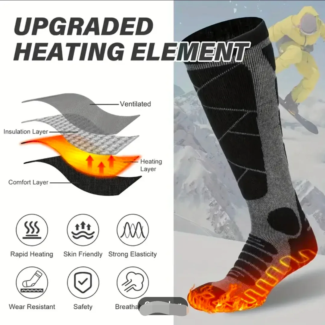 Washable Heated Socks with 4 Heating Levels image indicator(3)