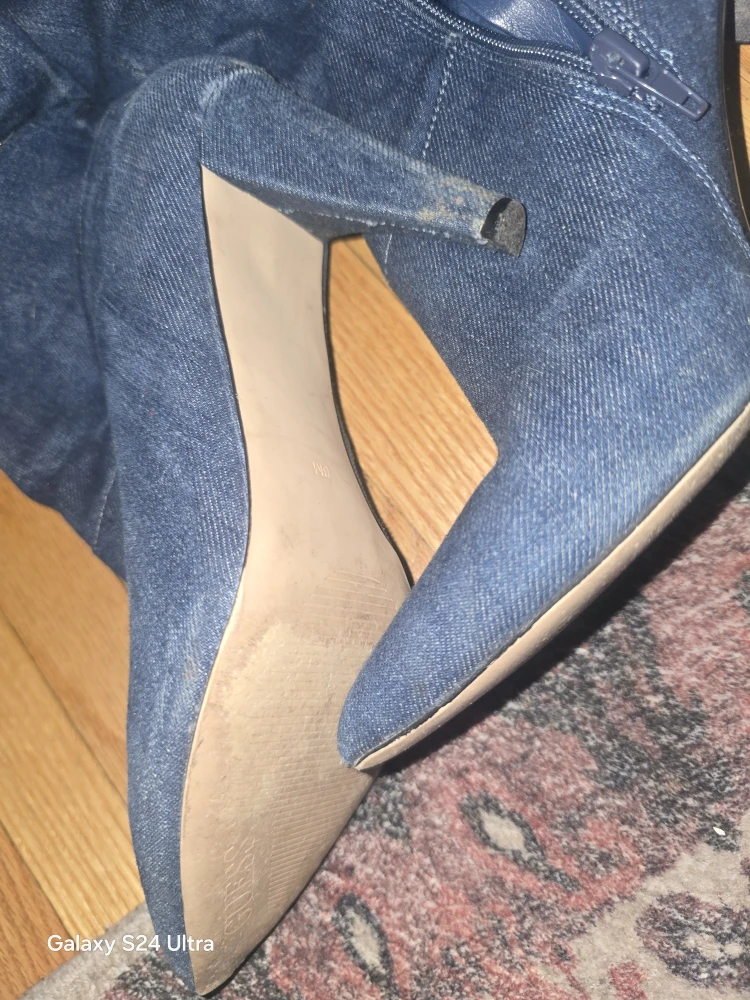 Thigh High Denim Boots - photo 2