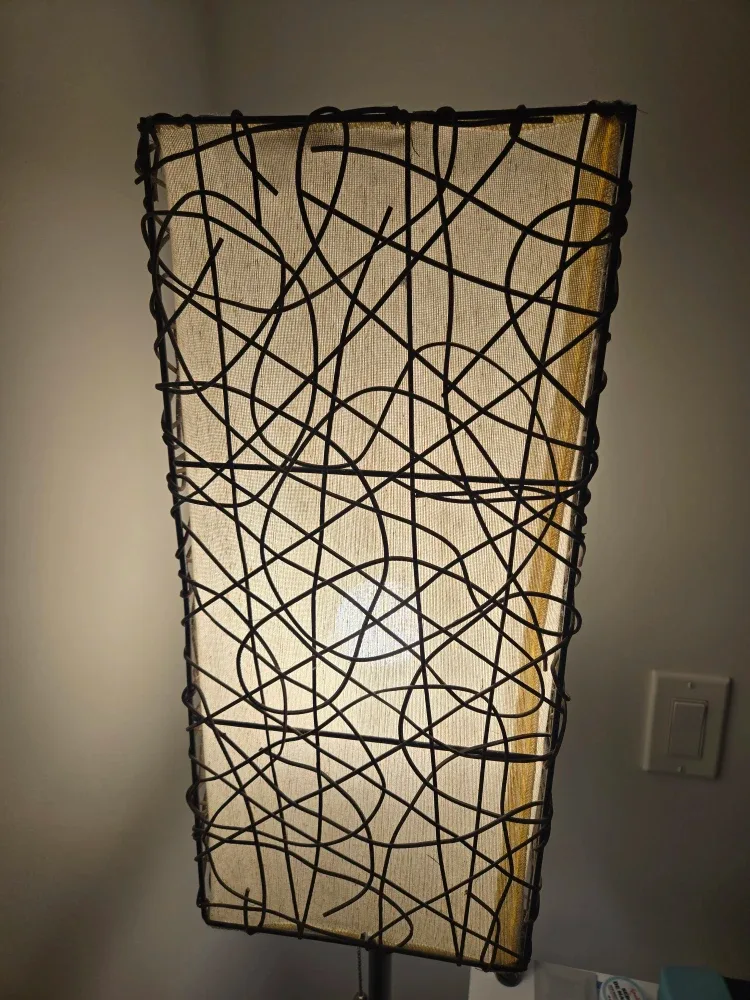 Wicker Floor Lamp - 54" Tall image indicator(3)