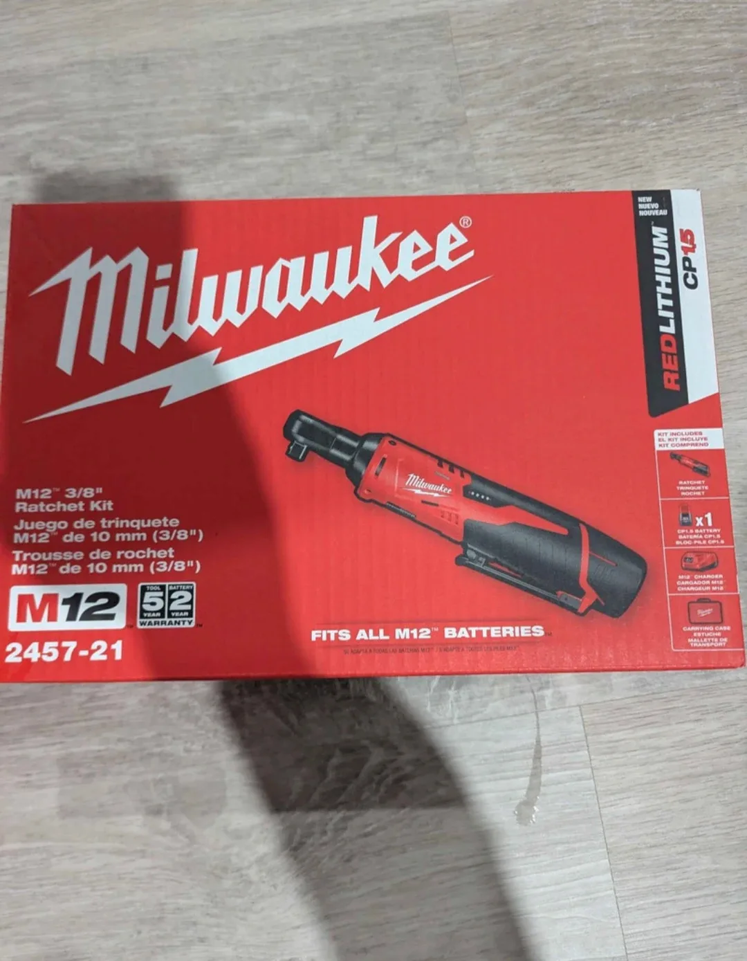 Milwaukee M12 3/8" Ratchet Kit - New in Box!