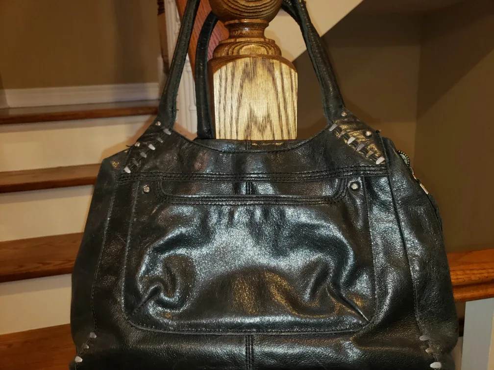 The Sak black leather handbag