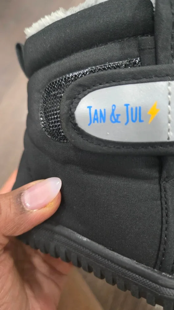 Jan & Jul Black Toasty-Dry Booties - Size 7 Toddler image indicator(9)