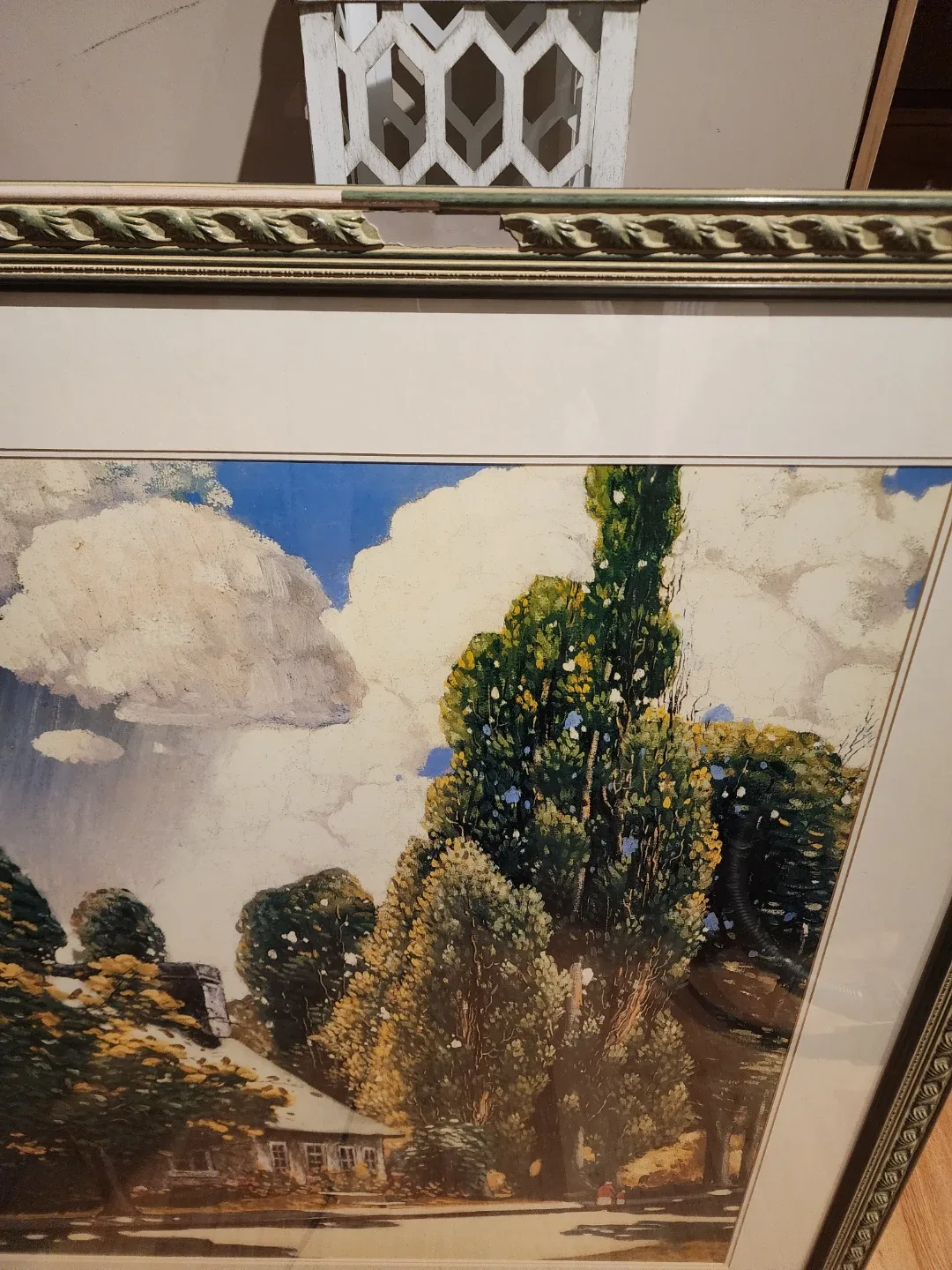 Framed landscape painting image indicator(3)