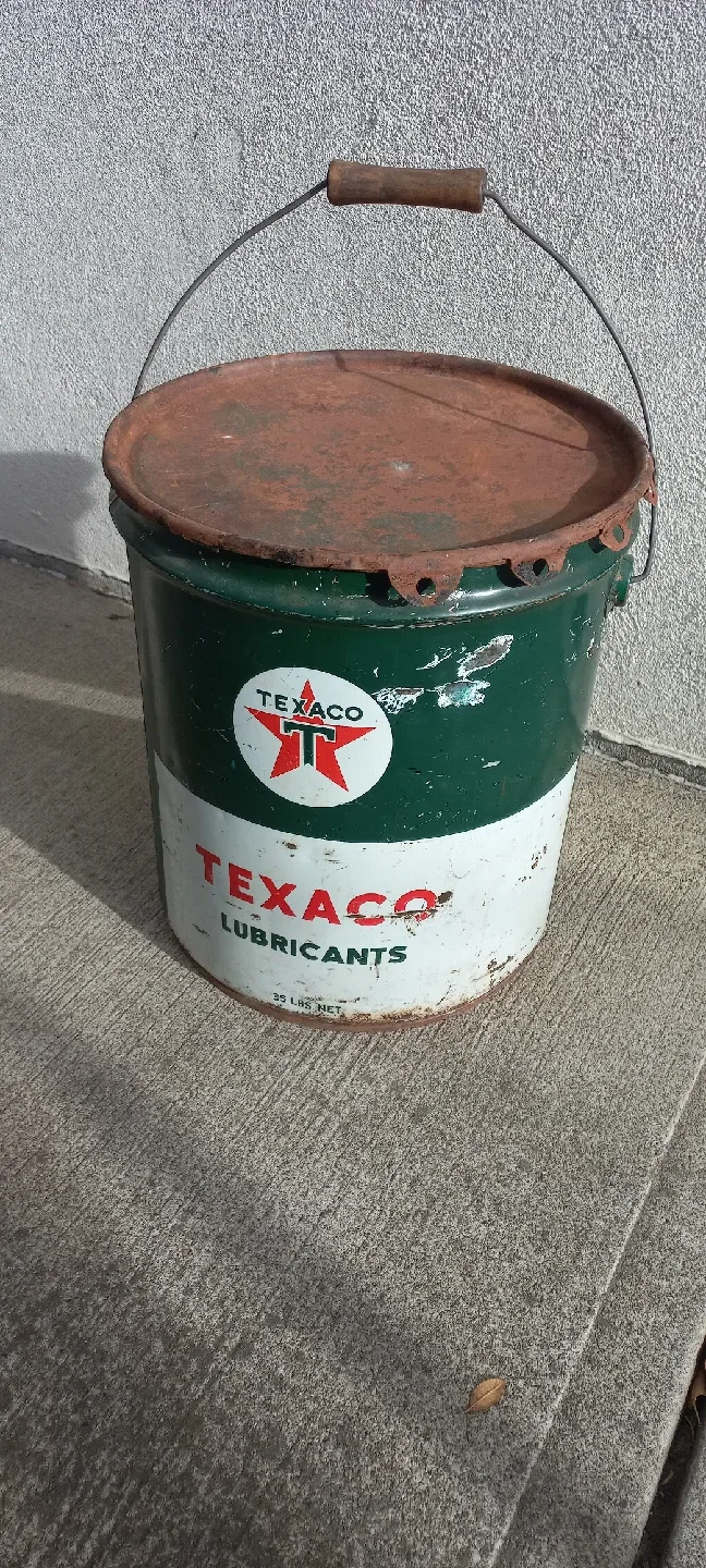 Vintage Texaco Marfak Lubricants Pail image indicator(2)