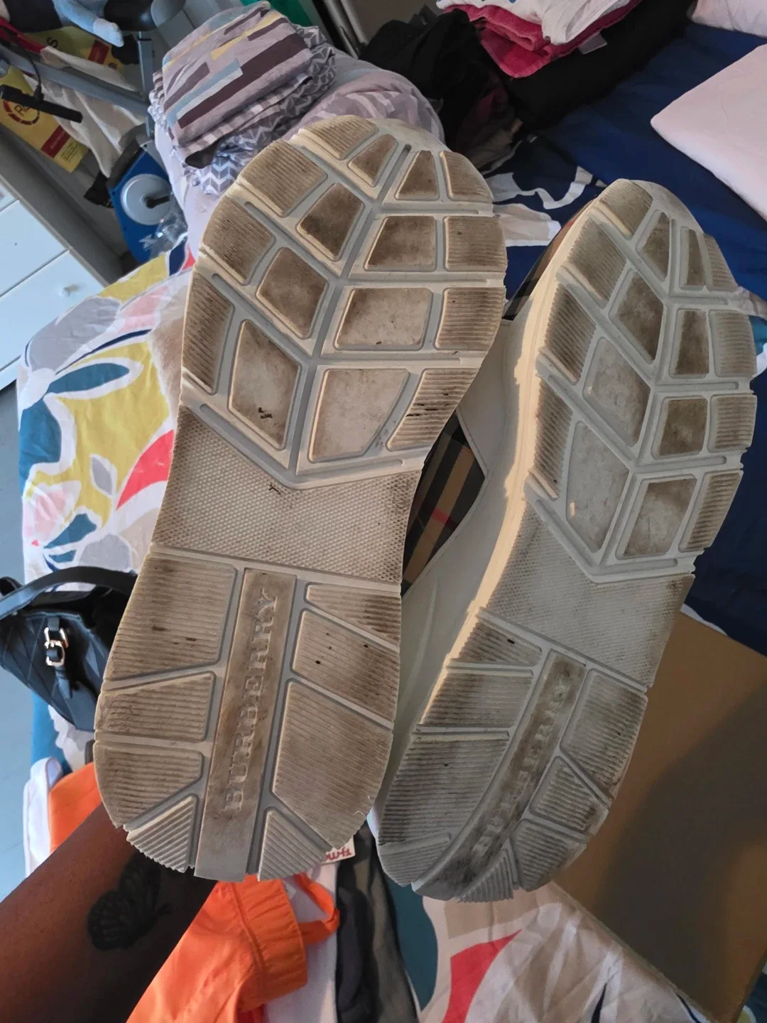 Burberry Rainbow Print Vintage Check Low Top Sneaker - EU 40 image indicator(5)