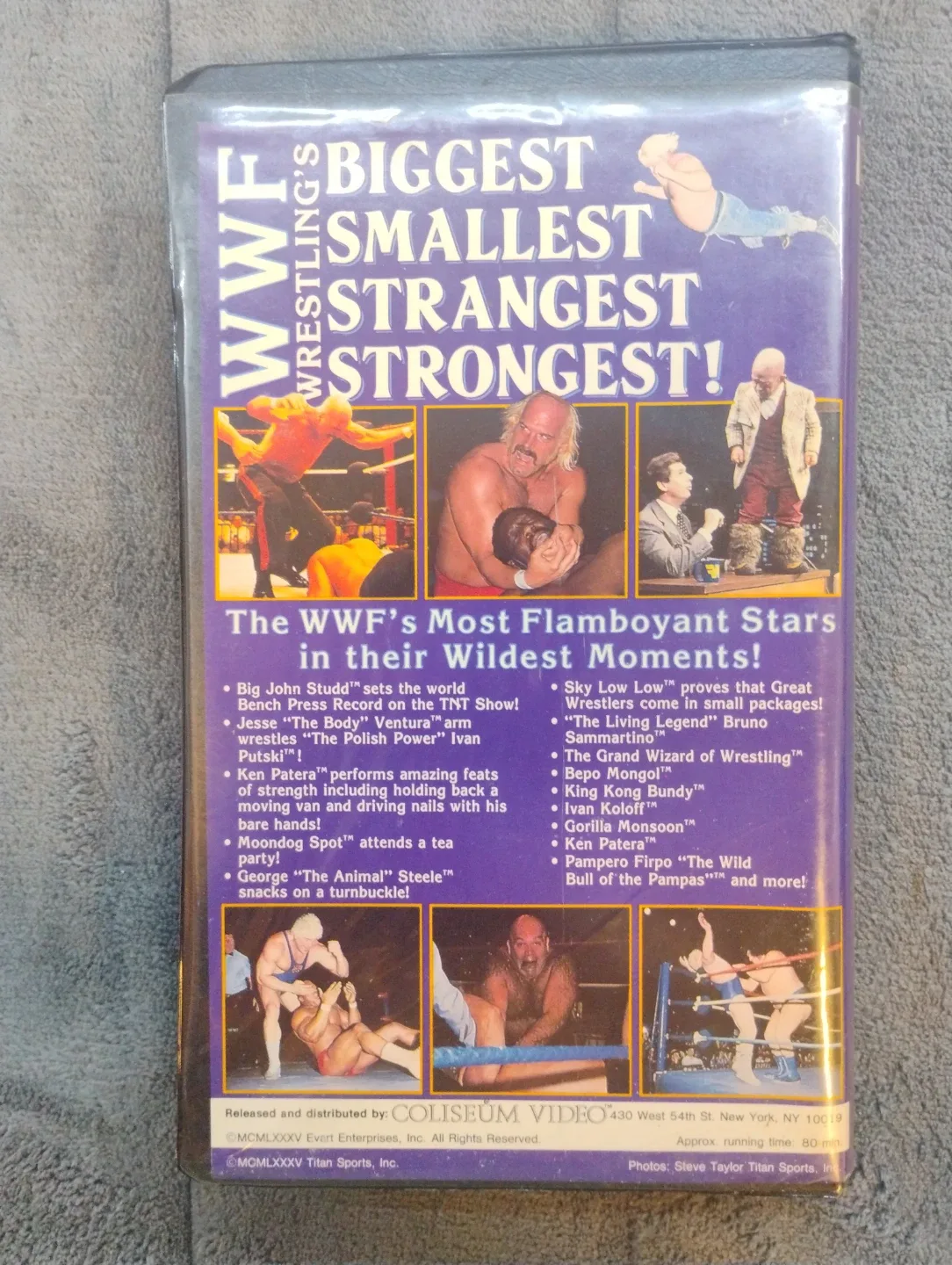 WWF Wrestling's Biggest Smallest Strangest Strongest! VHS image indicator(2)
