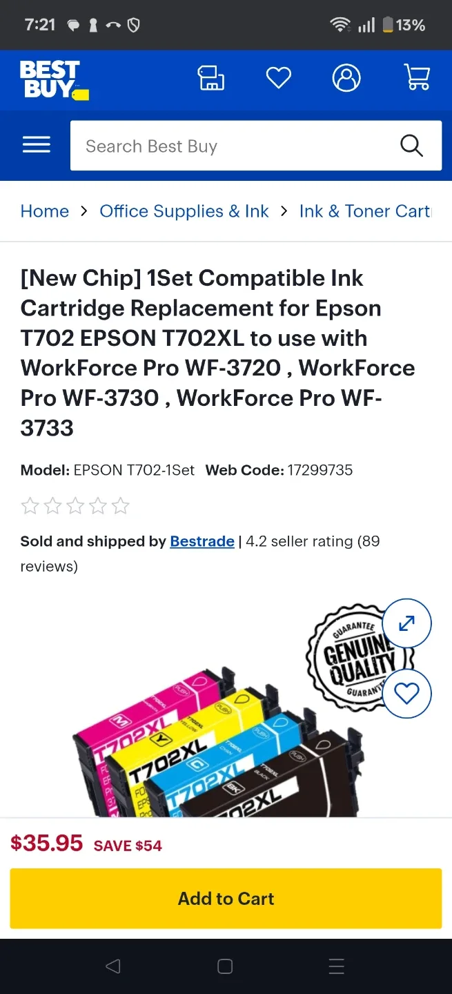 Epson WorkForce Pro WF-3720 All-In-One Inkjet Printer image indicator(4)
