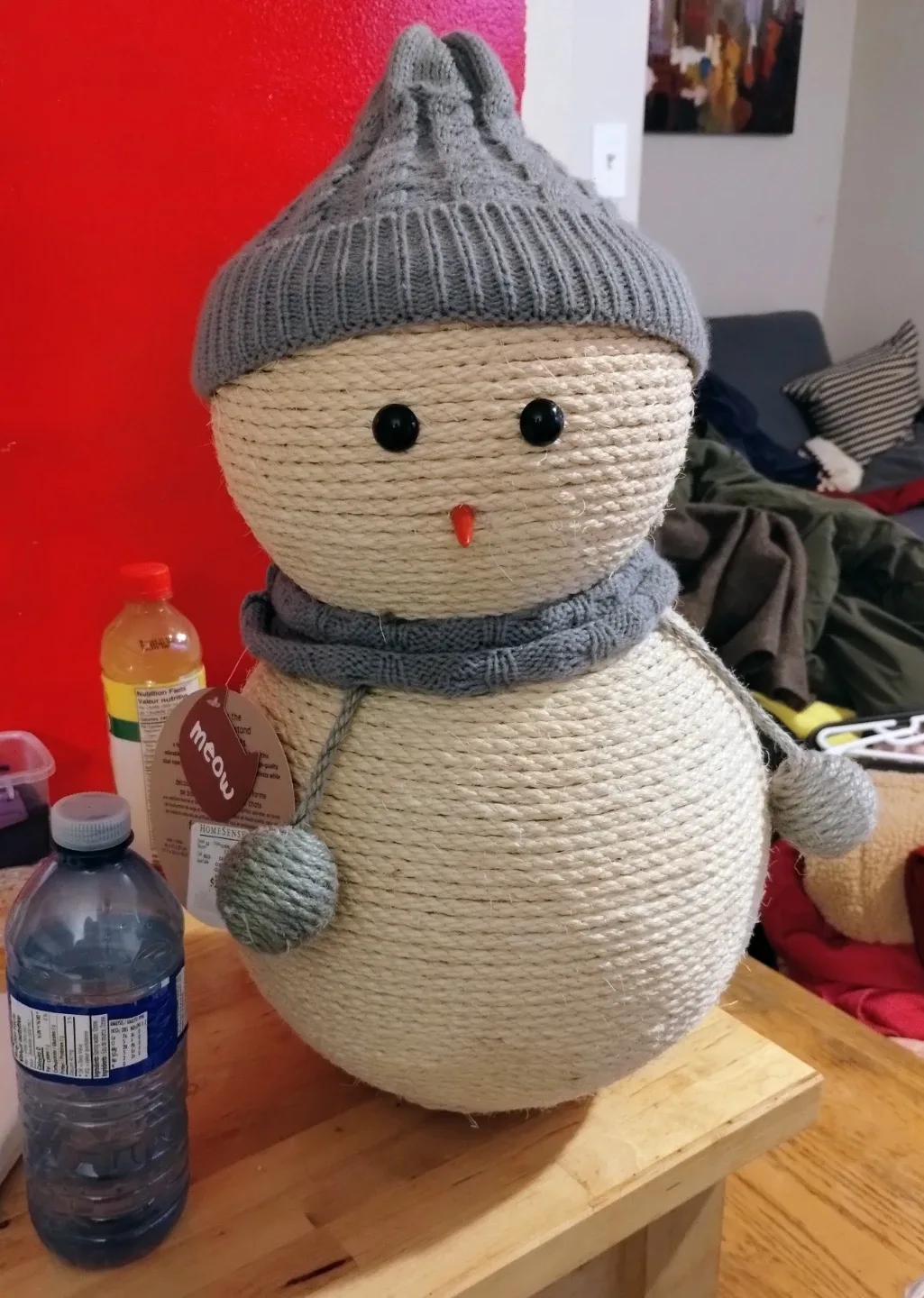 Dexycats Sisal Snowman Scratcher for Cats - New