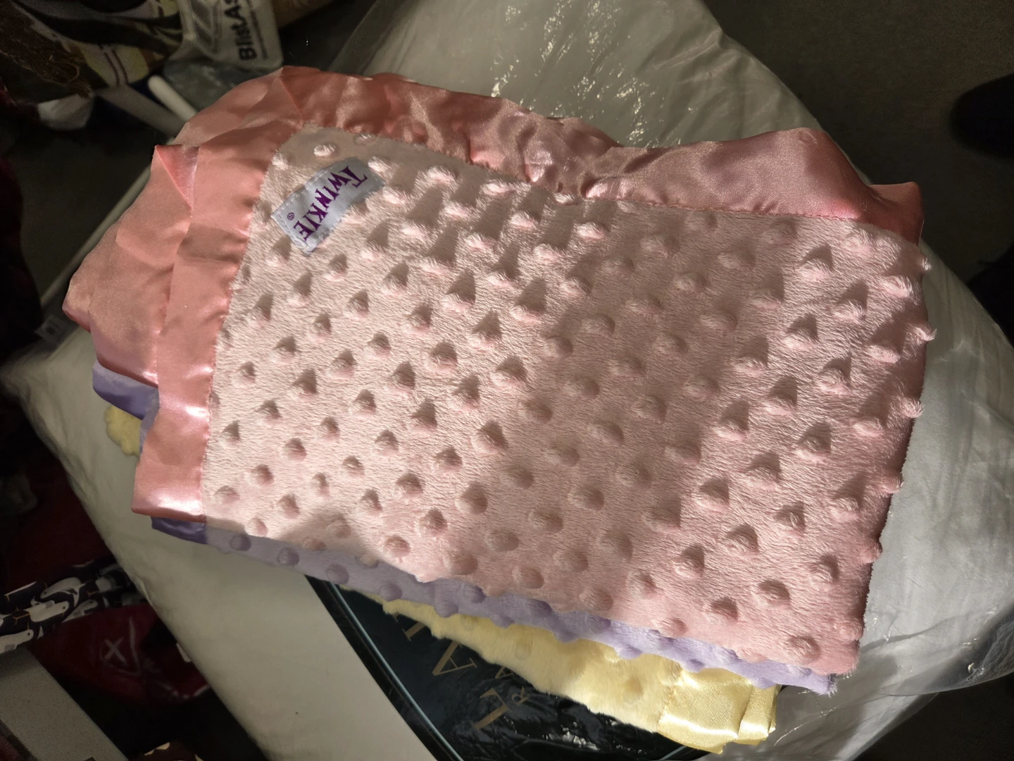 Twinkie Baby Blanket - Pink, Purple, Yellow - photo 3